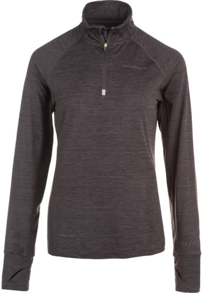 Endurance Canna V2 Melange Performance - Midlayer - Women - Black Bean - Size 44